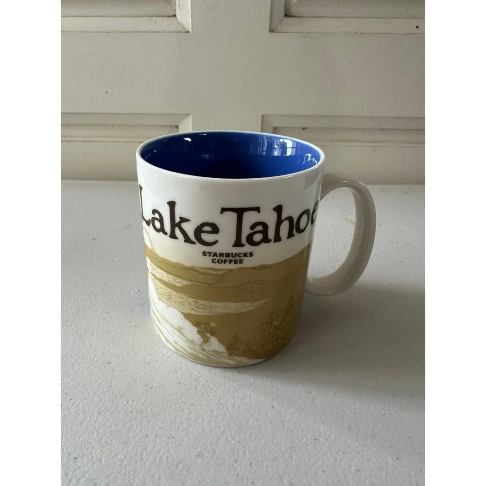 NWOT Starbucks 2012 Collector's Series Global Icon Lake Tahoe Ceramic Mug 16oz